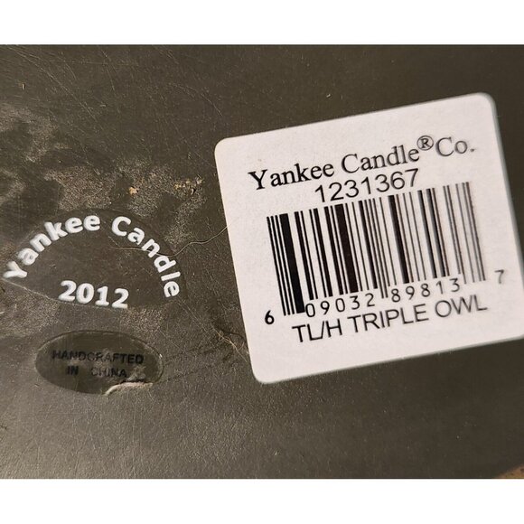 Yankee Candle Triple Owl Candle Holder With Tealights - Picture 6 of 9